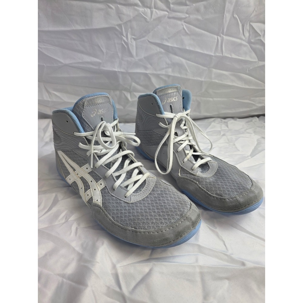 Asics Matflex 6 Wrestling Shoes Glacier Grey White 1081A021 Men 10.5 Women 12